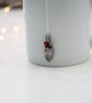 Silver Holly Leaf Pendant with carnelian and garnet beads - Image 9