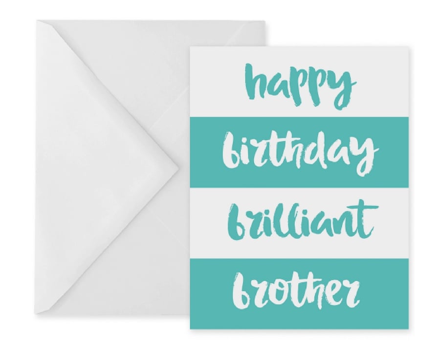 Brother birthday card