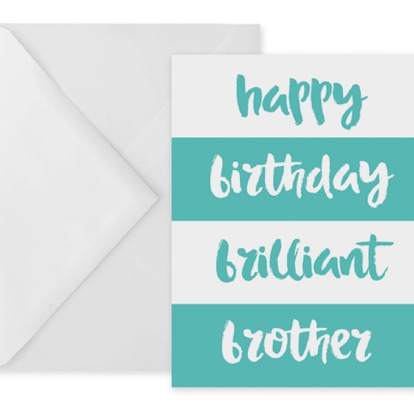 Brother birthday card