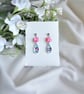 Acrylic Dainty Teardrop and Square Earrings - Image 2