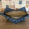 Perfectly Imperfect Chambray Fabric Quilted Reversible Bowl Cosy 