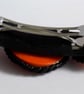 Orange & Black Halloween Polymer Clay Hair Barrette - Image 6