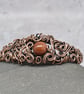 Wire Wrapped Goldstone and Copper Cuff Bracelet - Image 7