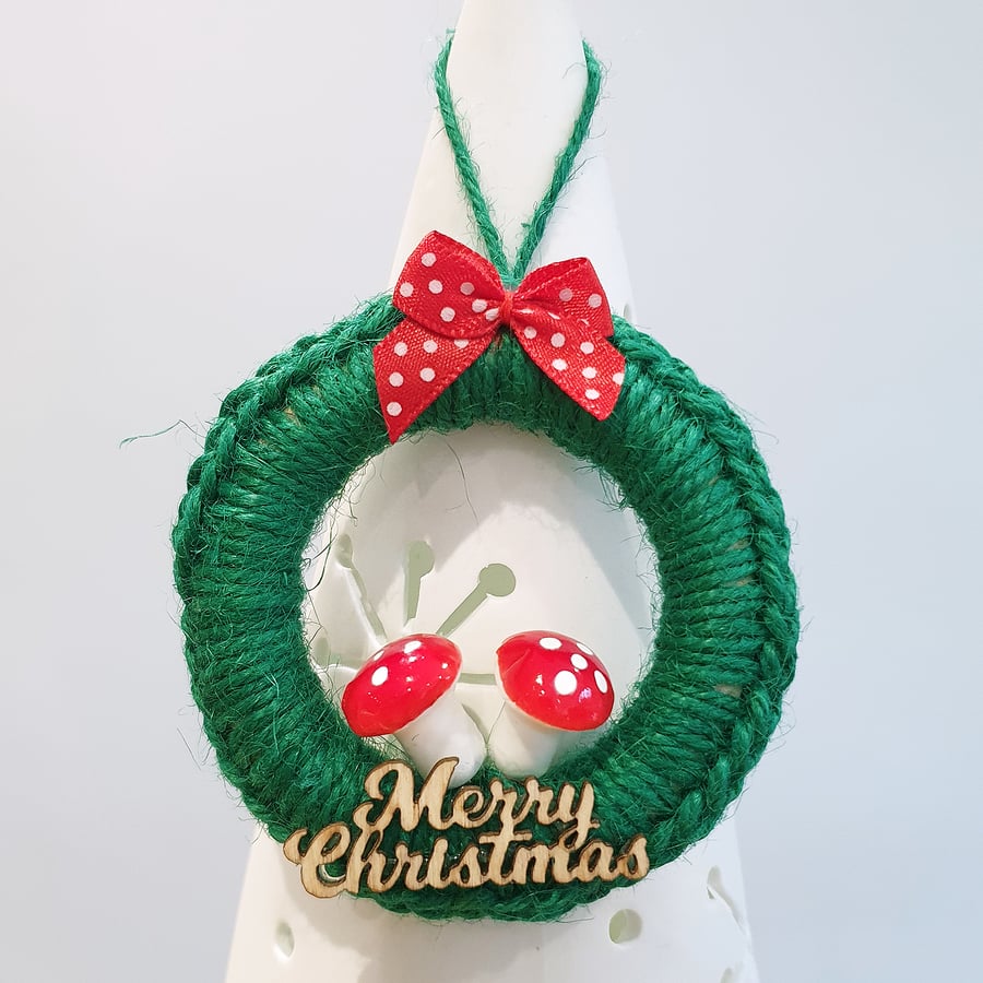 Toadstool Christmas Hoop
