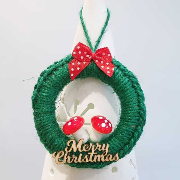 Toadstool Christmas Hoop