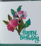 Fantasy pink birthday card  - Image 1