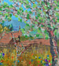 Scottish landscape painting - autumn - tree - acrylics - letterbox gift - Image 4