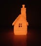 Orange Glow in the Dark House - Spooky Season Haunted Halloween Light