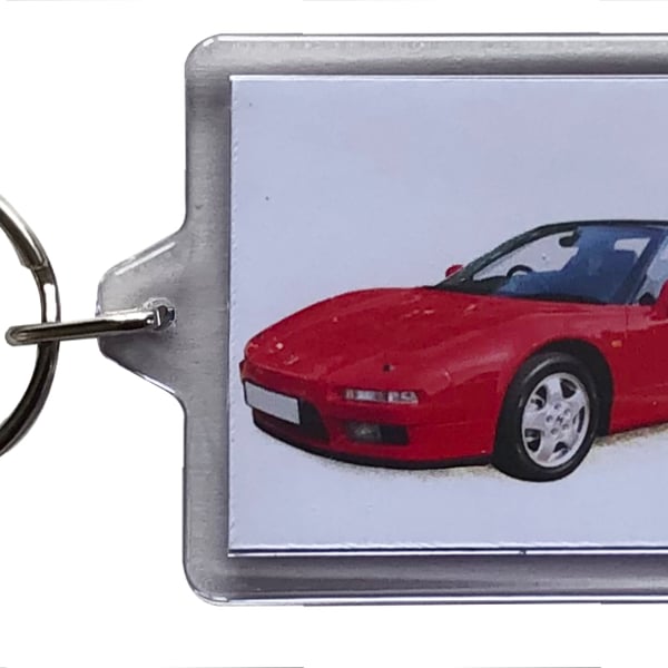 Honda NSX 1991 - Keyring with 50x35mm Insert - Car Enthusiast