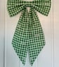 Christmas Bow Green Gingham - Medium - Image 9
