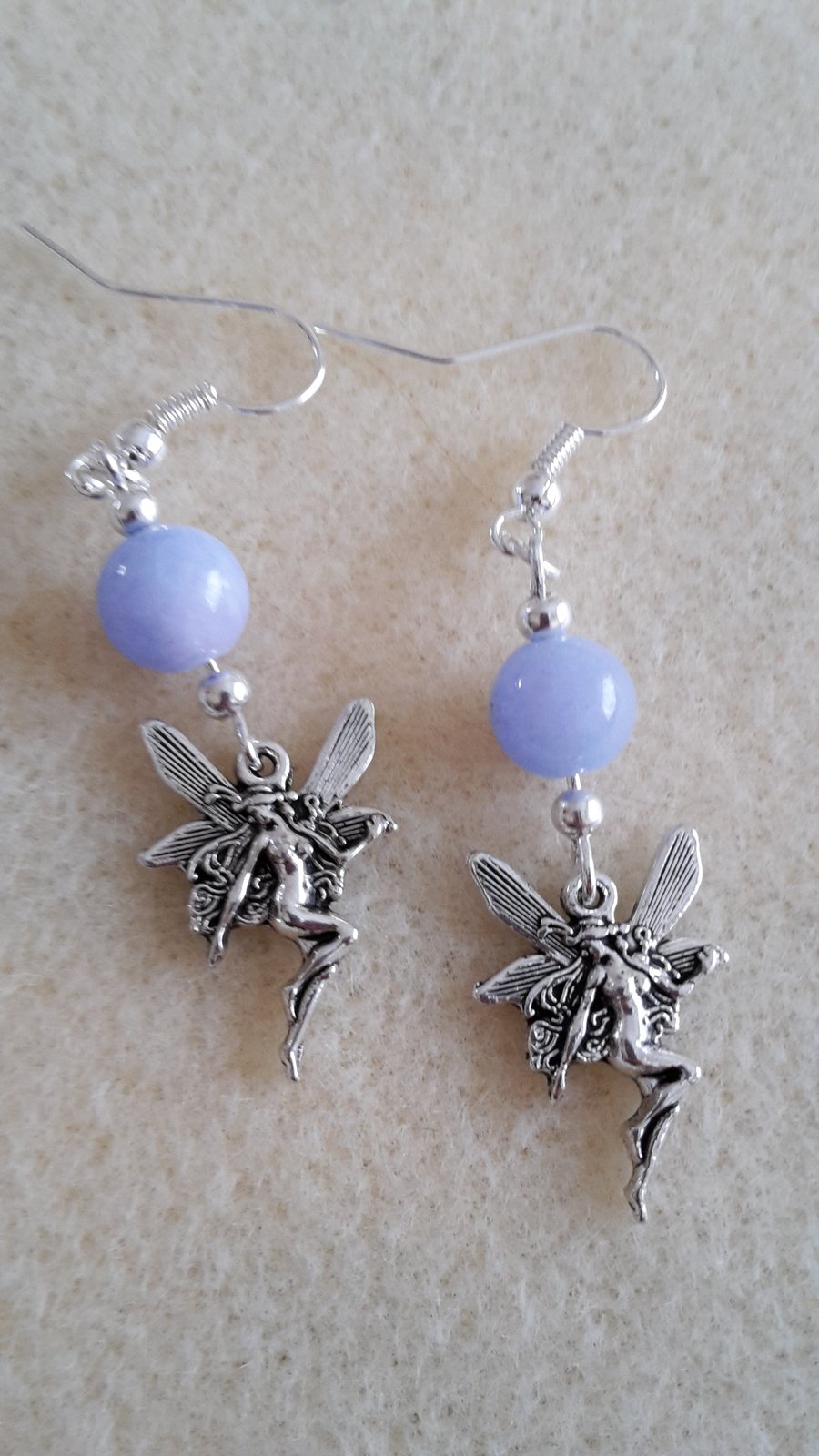 Blue lace agate earrings