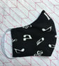 SALE Reusable Cotton Music Face Mask Washable Adult Child  - Image 1