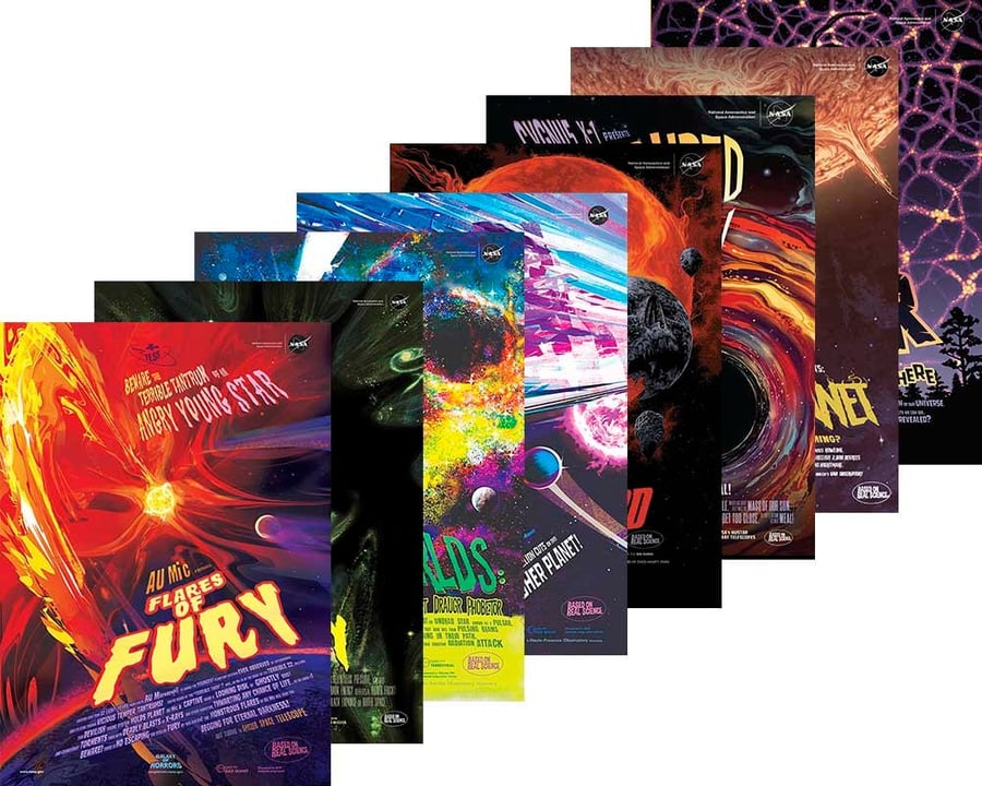 Galaxy of Horrors Posters: Full Range of NASA JPL-Caltech Movie Style Space Prin