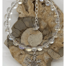 One of a Kind Snowflake bangle style bracelet