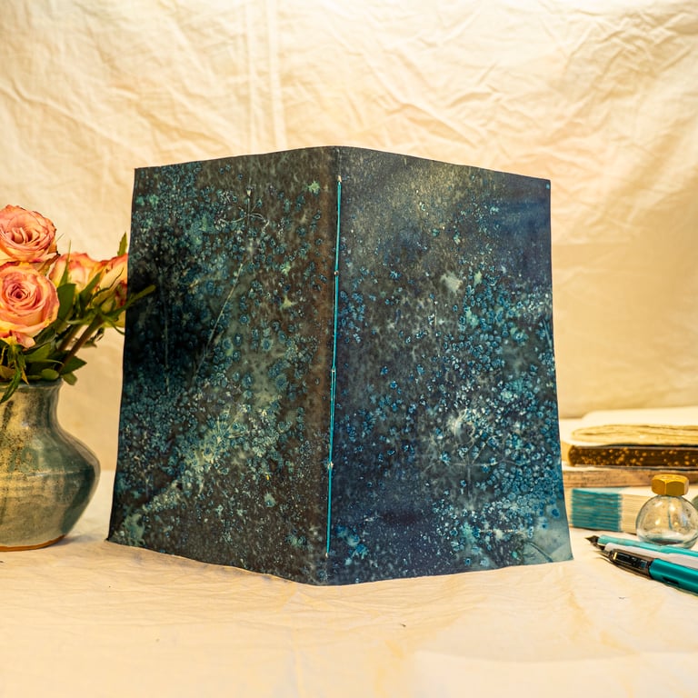  6.5 x 9 inches Single Section Sketchbook with Wild Umbelliferae (Folksy155)