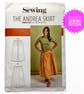 Sewing Pattern, The Andrea Skirt, paper dressmaking pattern