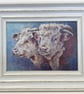 Herefords. Framed Special Edition Canvas Print 