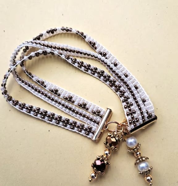 Beaded 3 strand bracelet