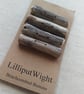 Four driftwood toggle buttons, chunky natural wood buttons - Image 6