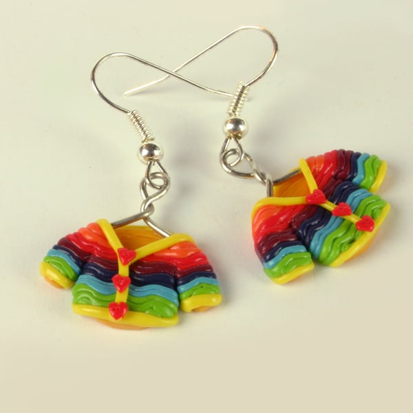 Rainbow Cardigan earrings from Cardigan