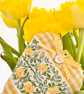 YELLOW BRIAR ROSE HEART DECORATION - with lavender - Image 7