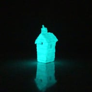 Tiny Glow in the Dark House - READY TO SHIP