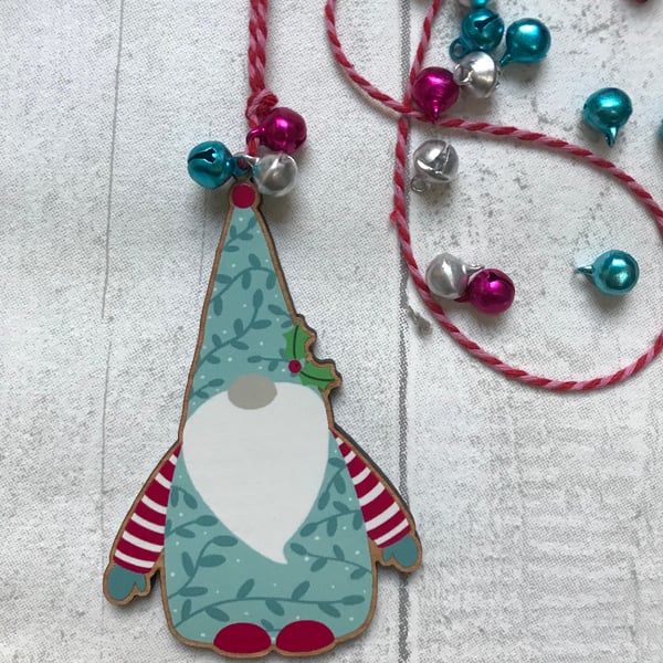 Gonk Wooden Christmas Decoration 