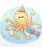 Party Octopus Card - Happy Birthday  - Image 4