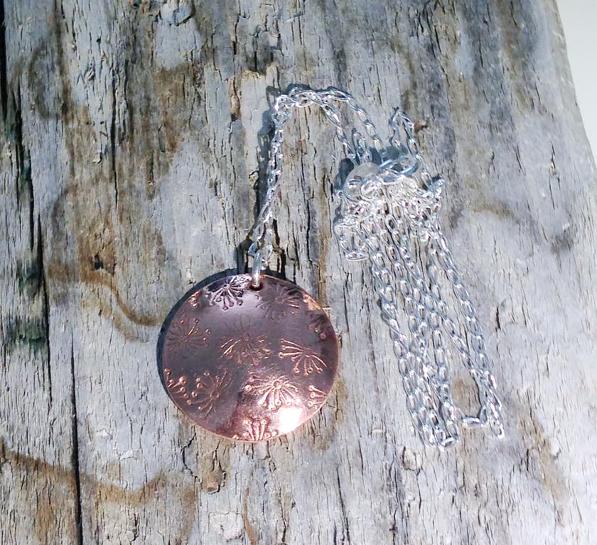  Handmade Copper Pendant Necklace - UK Free Post