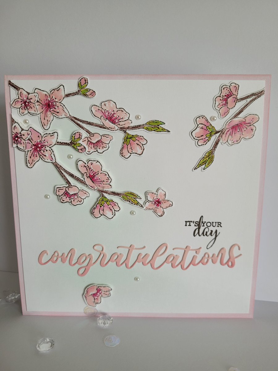  Cherry Blossom Wedding Card