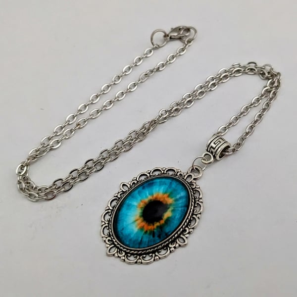 Turquoise dragon eye necklace