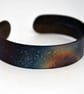 Surgical steel Owl Cuff, multicolured finish, slim - Image 2