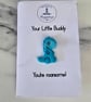 Handmade Dino Buddy teal pin badge - Gift for yourself or a loved one