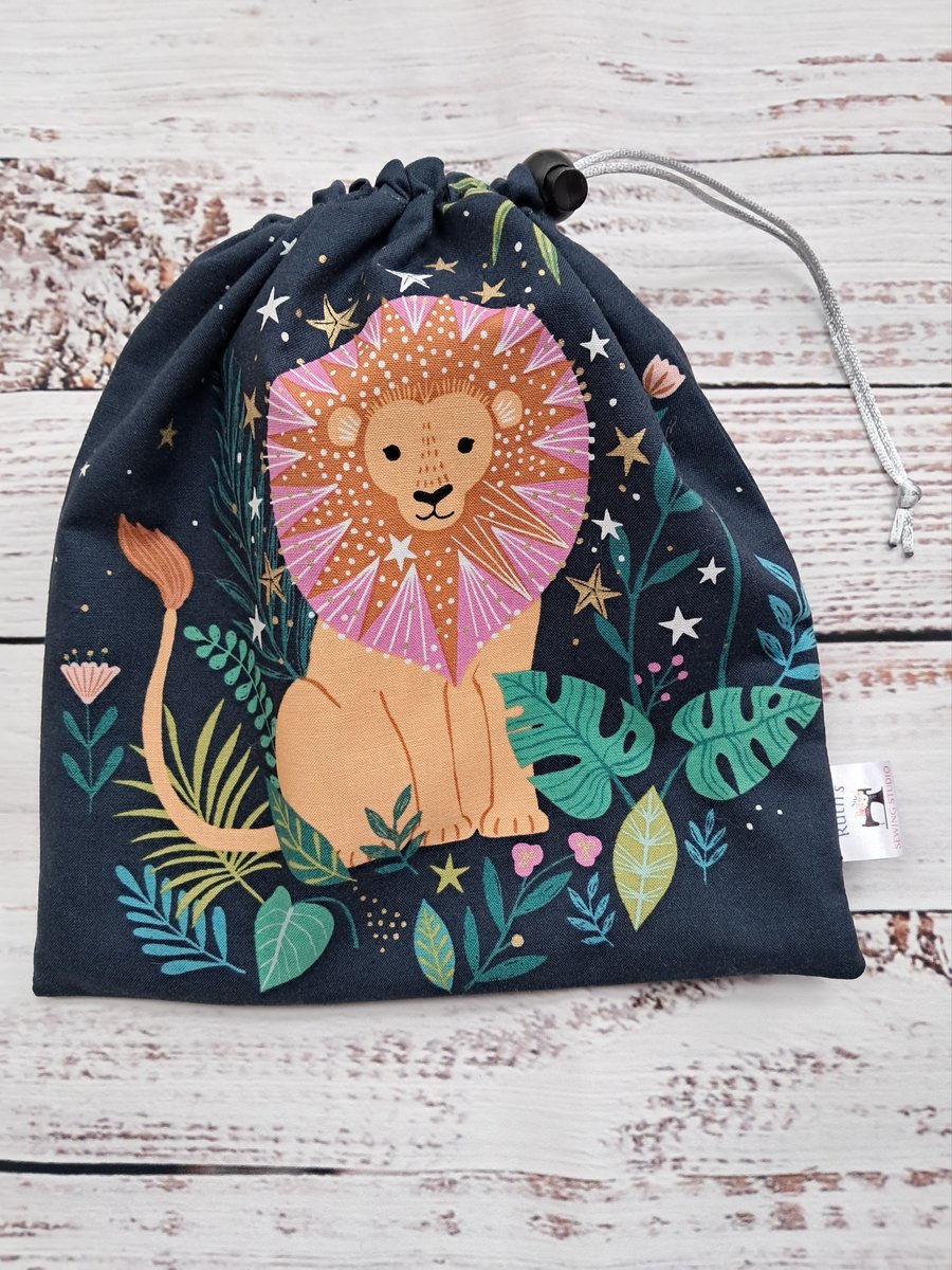 Drawstring bag - lion
