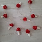 Toadstool Knitted Bunting