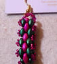 Brickwork-pattern bead earrings (customisable) - Image 1