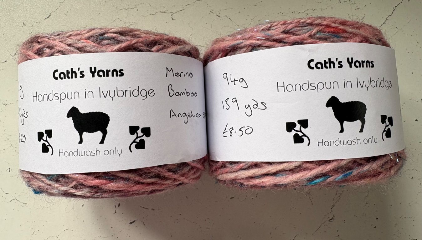 A wonderful pink blend of yarn