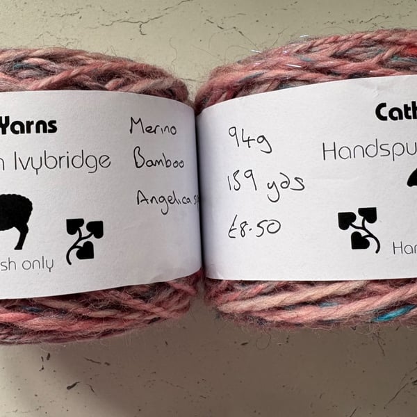 A wonderful pink blend of yarn