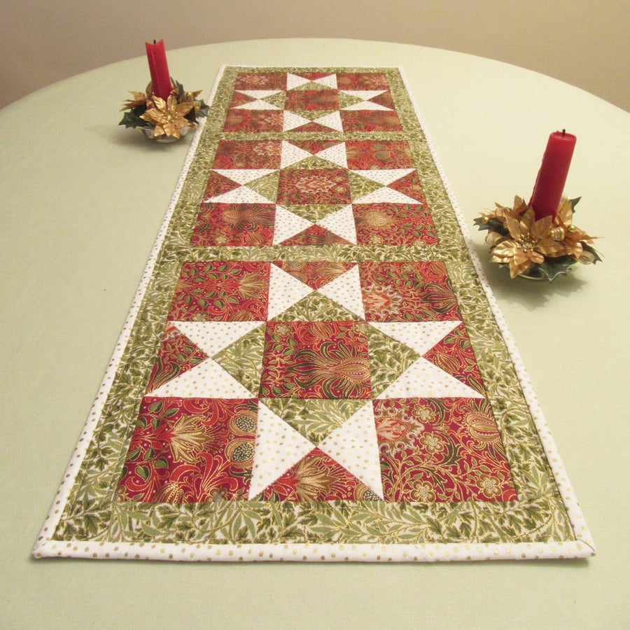 Christmas Star Table Runner - Folksy