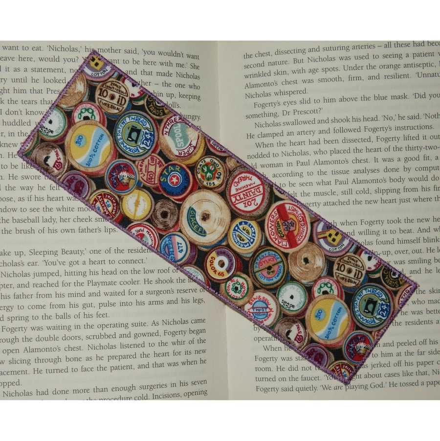Bookmark cotton reels