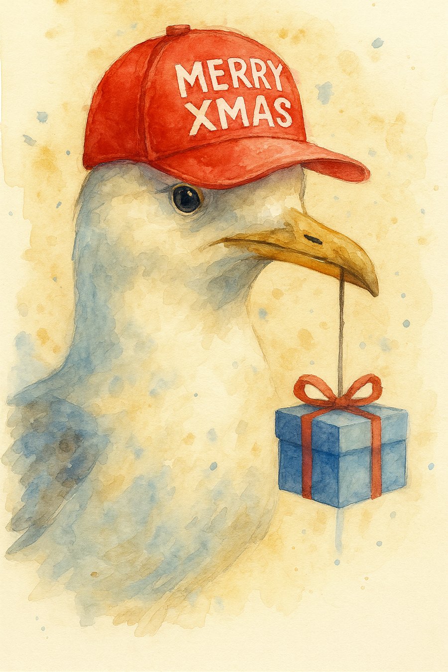 Seagul Christmas Card