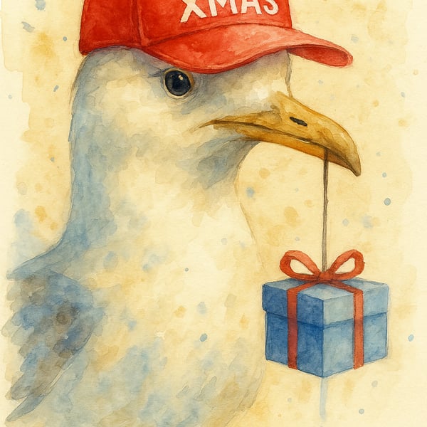 Seagul Christmas Card