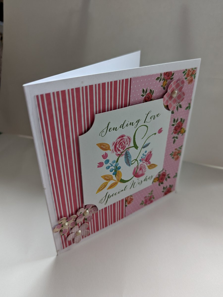 Little flowers traditional style Special Occasion Card - SPECIAL OFFER