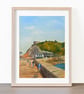 The View from Mount Batten Pier Plymouth  Original Watercolour Painting Mounted - Image 4