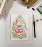 April Bunny - Rabbit art - Children's room decor