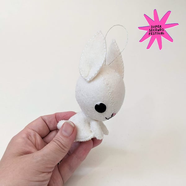 White Bunny - Hanging Decoration - Super Seconds Festival