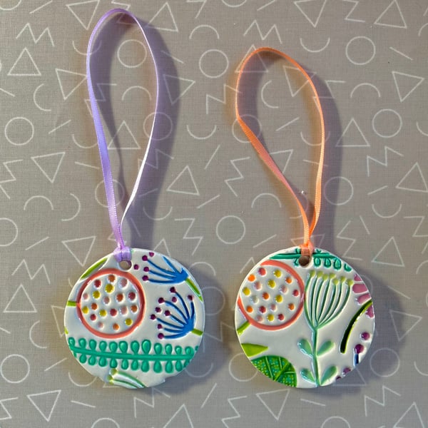 Handmade Spring Ceramic Hanger