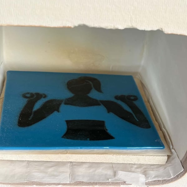  Fused Glass Art: Strength & Grace Silhouette 