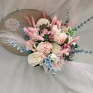 Pink Fizz Brides Bouquet and Buttonhole