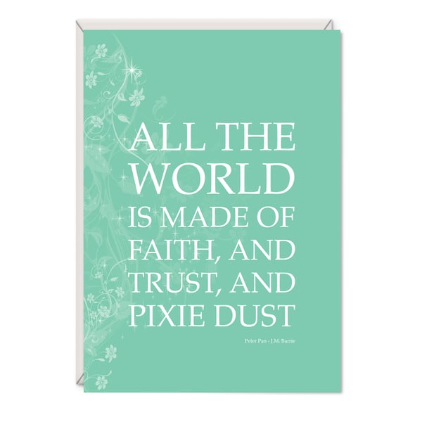 Peter Pan 'Pixie Dust' Greetings Card